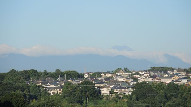 多摩から見る夏の富士山