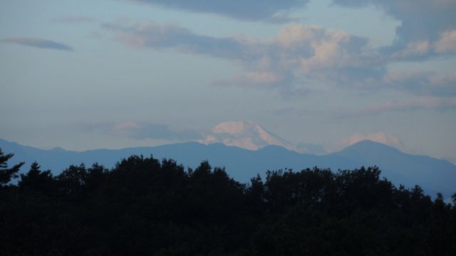 富士山初冠雪