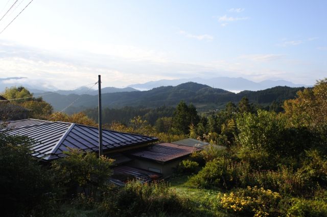 南側の見える山々