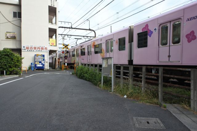 聖蹟の街にある踏切