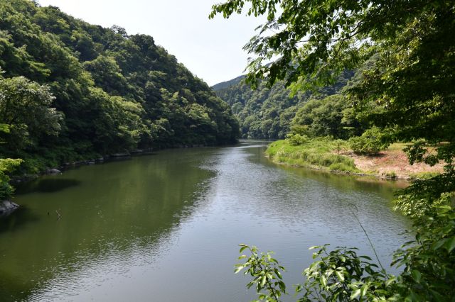 水面が近くに