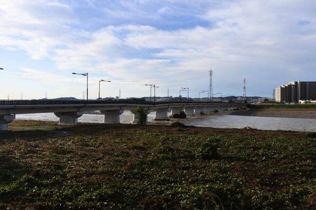 沈んだ日野橋の橋脚