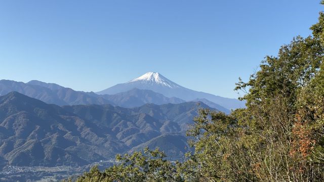 絵葉書のような富士山