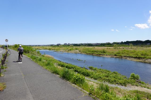 多摩川は左岸