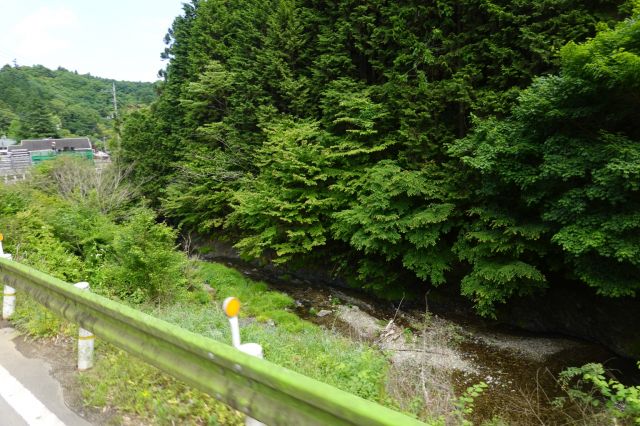 右側の川は北浅川