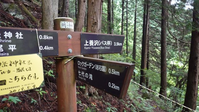 ロックガーデンへ向かう登山道