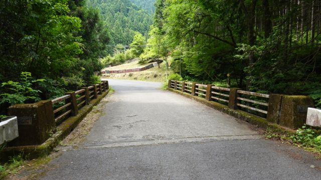 苔のついた橋