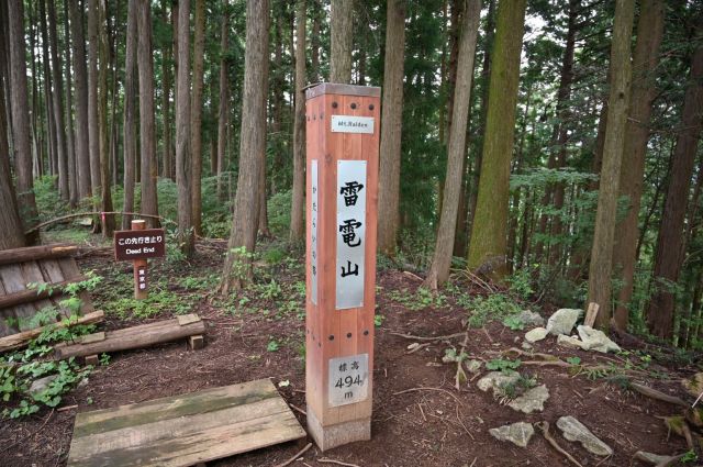 雷電山山頂