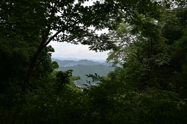 雷電山山頂からの展望