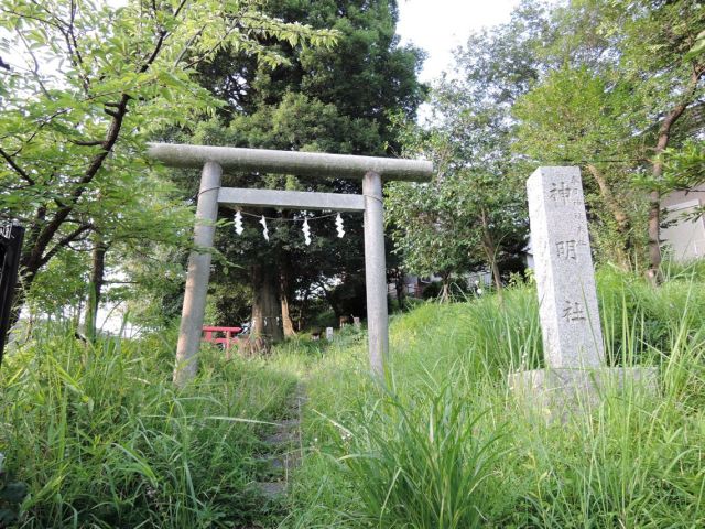 鳥居と門標